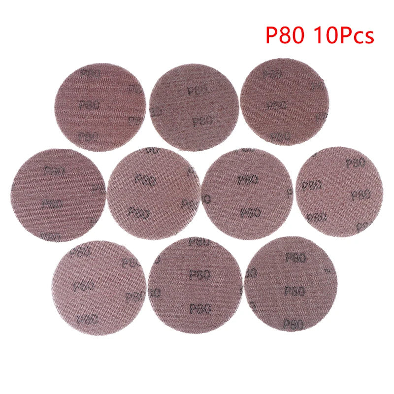 10Pcs 5inch Hook & Loop Abrasive Dust Free Grid Sanding Paper 125mm Mesh Sanding Discs Anti-Blocking Grinding Sandpaper For Car Zpaxo A1