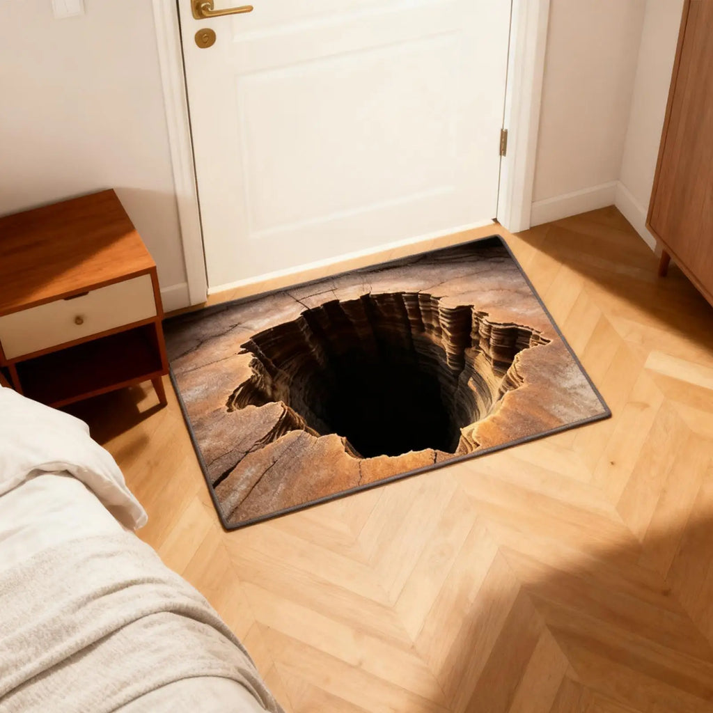 Optical Illusion Door Mat Non Slip Entrance Indoor Outdoor Halloween