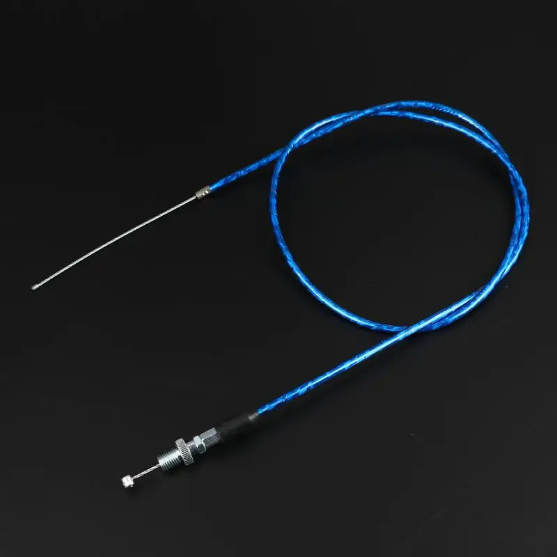 CM1190mm Straight Head Motorcycle Gas Throttle Cable KTM Honda Suzuki Zpaxo Blue