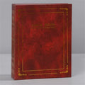 New 6 Inches 100 Photos 10x15 Cm Foil Stamped Cover Insert Anniversary Classic Vintage Photo Album Home Collection Decoration Zpaxo Red