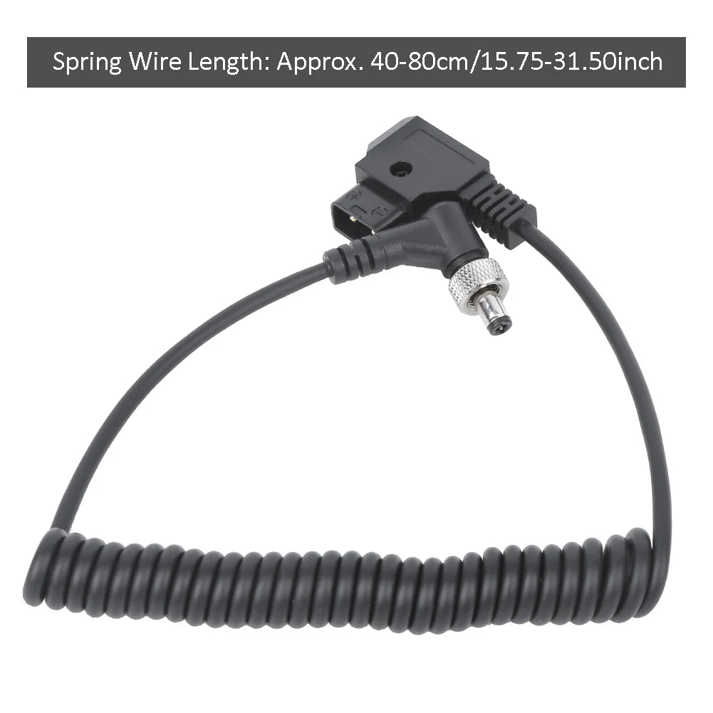 D& 8209 TAP Plug Port Monitor Supply Cable Plastic Black Spring Power