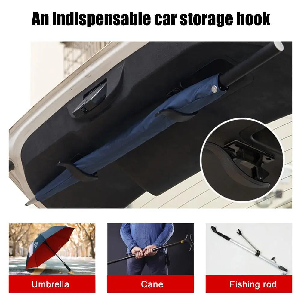 2Pcs/Set Universal Car Seat Back Hook Seat Back Hook Multi-purpose Trunk Holder Car Storage Mounting Bracket Interior Accessorie Zpaxo