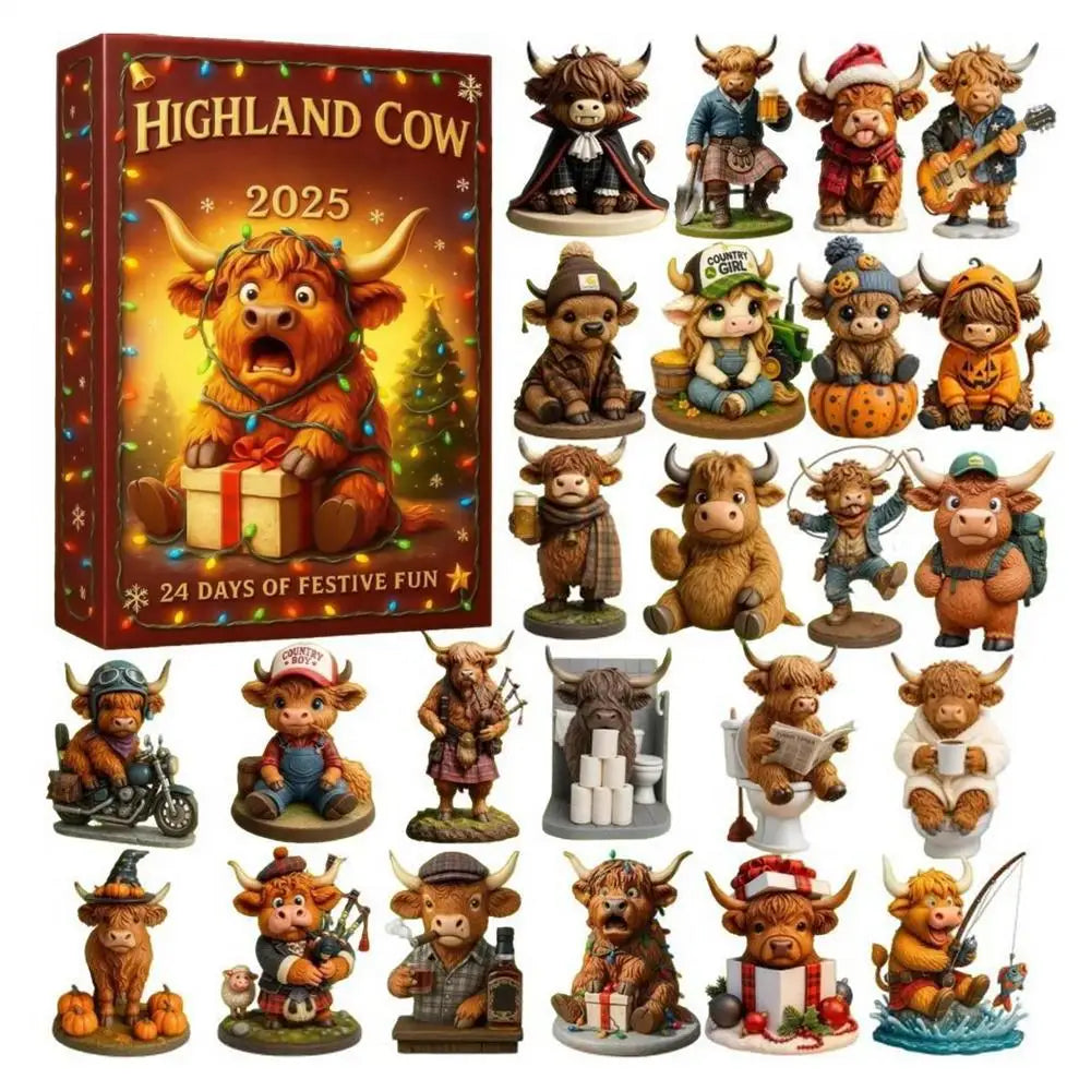 Christmas Countdown Calendar 2D Acrylic Hangable Ornaments Holiday