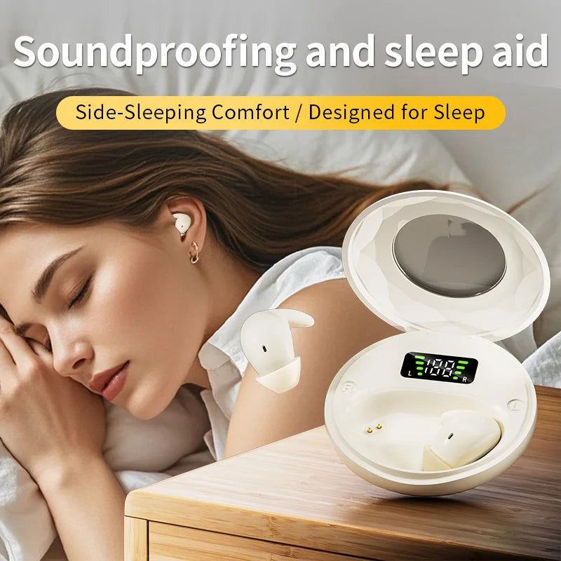 Sleep Wireless Earphone TWS Bluetooth 5 4 Headphones Hidden Earbuds Zpaxo