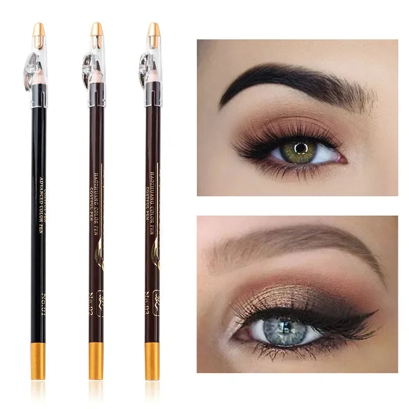 Microblading Wooden Eyebrow Pen Waterproof Long Lasting Makeup Eye Zpaxo