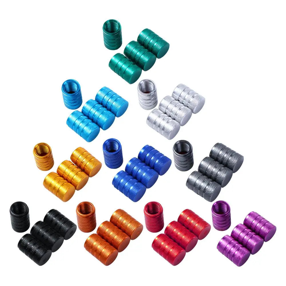 Presta Valve Caps – 4-Pack CNC Aluminium Alloy Bicycle Dust Covers