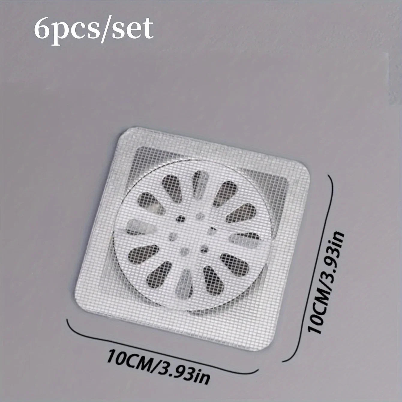 Disposable Shower Drain Hair Catcher Mesh Covers Floor Sink Strainer