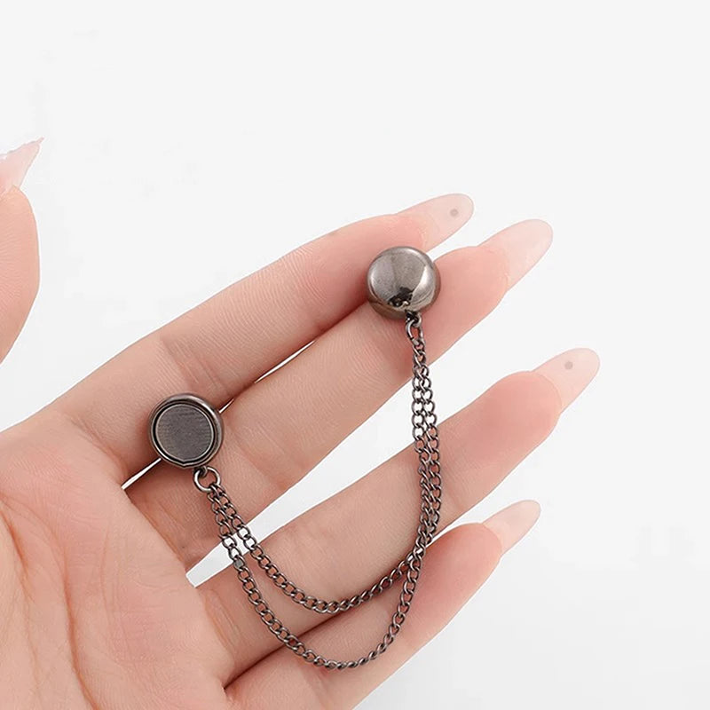 Magnetic Chain Sleeve Clips – No-Sew Waist & Cuff Adjuster 2pk