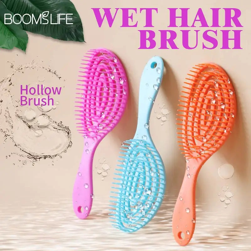 Vented Hair Brush WideTeeth Anti-static Comb for Women Scalp Massage Wet Dry Hairs Combs Detangling Hairdressing Styling Tools Zpaxo