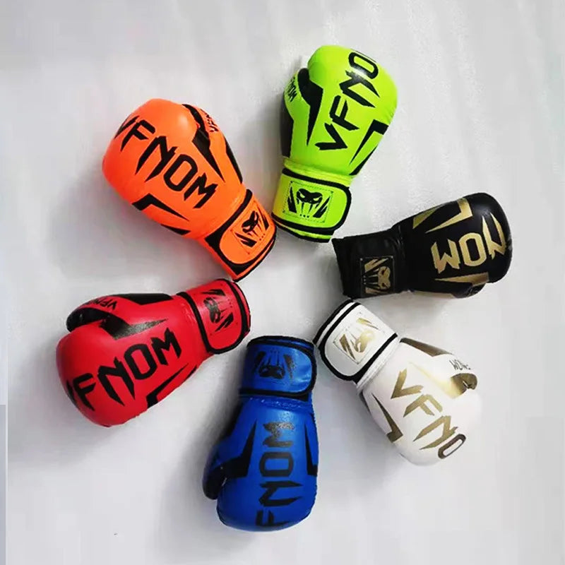 Adult and Children's Sanda Training Muay Thai Combat Boxing Gloves Home Fitness Boxing Sports Taekwondo PU Boxing Gloves Zpaxo