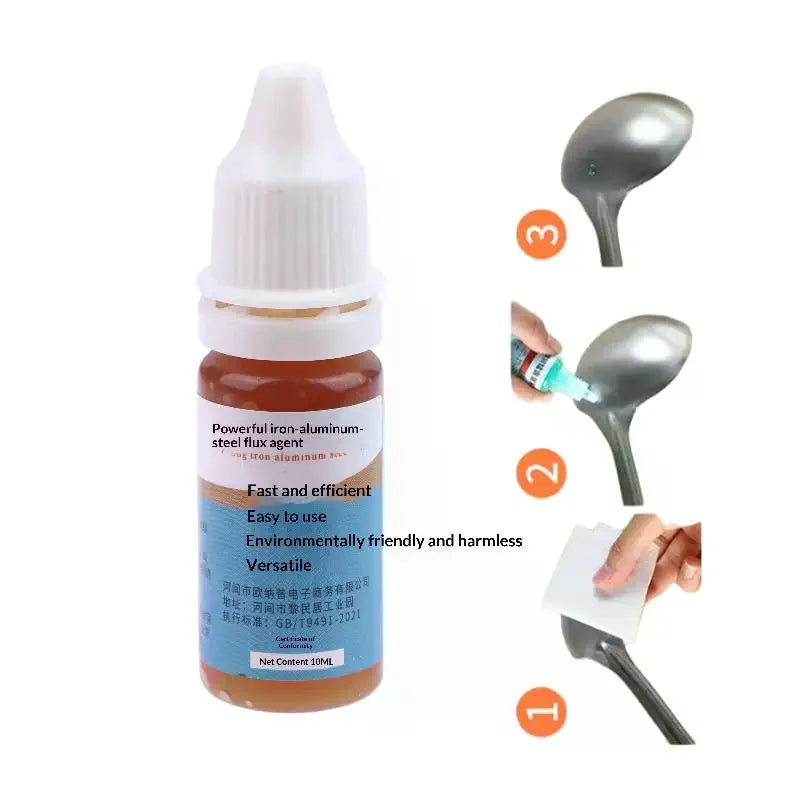 1Pcs Liquid Aluminum Metal Electronics Copper Soldering Flux 10ml Soldering Flux No Water Cleaning 18650 Battery Soldering Zpaxo