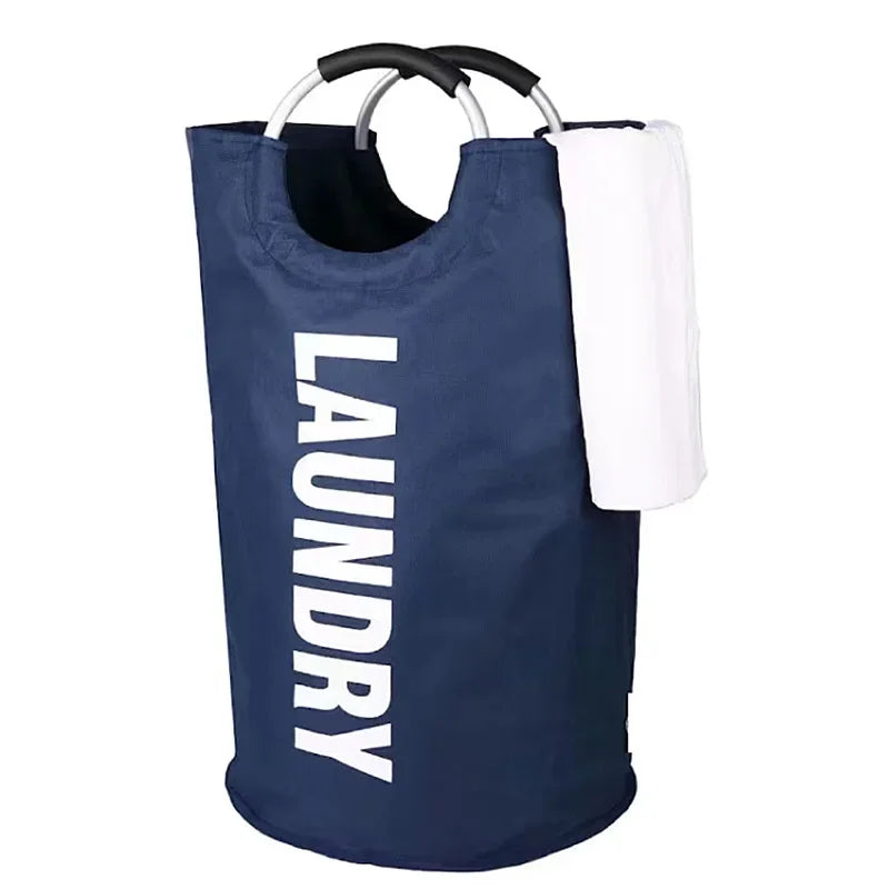 90L Foldable Laundry Basket – Large Waterproof Clothes Hamper Laundry Hamper Zpaxo Blue
