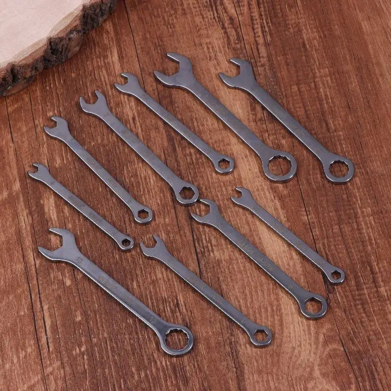 Stainless Steel Thin Double Open-end Wrench Dual-function Sizes 5 Zpaxo