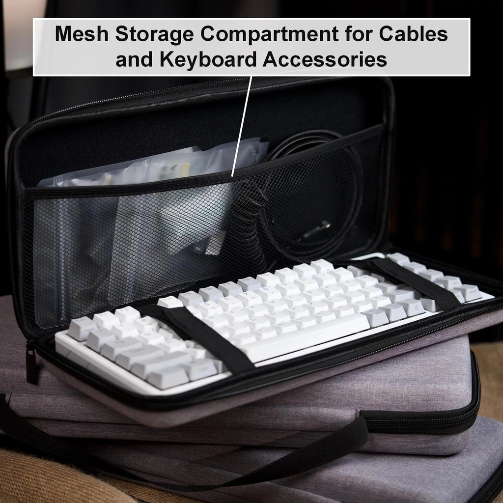 EVA Hard Keyboard Storage Bag Large Capacity Thickened Keyboard Protective Bag Water-Resistant Dustproof Keyboard Storage Case Zpaxo