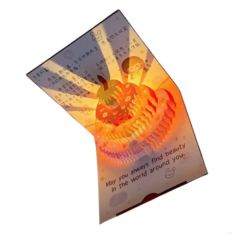 Musical Birthday Greeting Card 3D Happy Light Music Cards Women Men