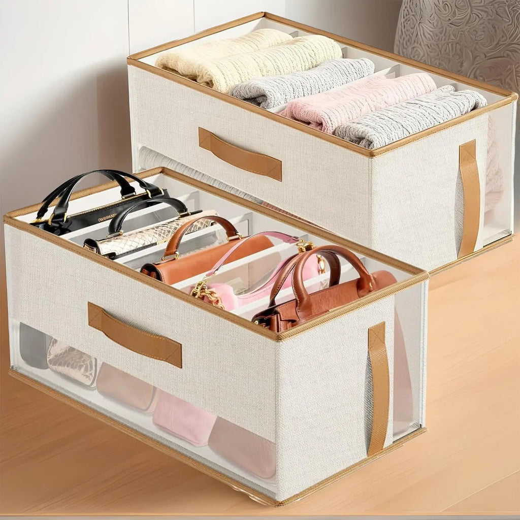 Purse Organizer Foldable Wardrobe Totes Holder Closet Jeans Sweater