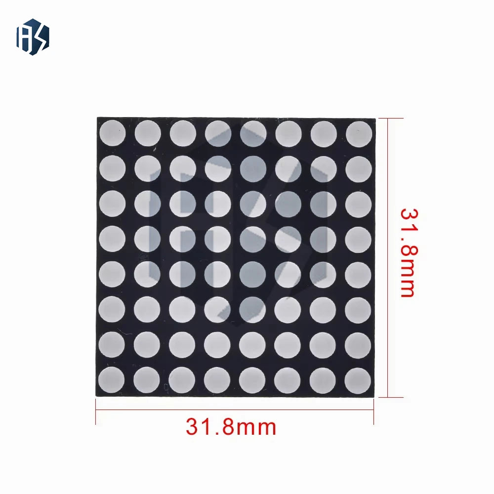 8x8 Red Common Anode LED Dot Matrix 16Pin 20 Display Module Arduino Zpaxo