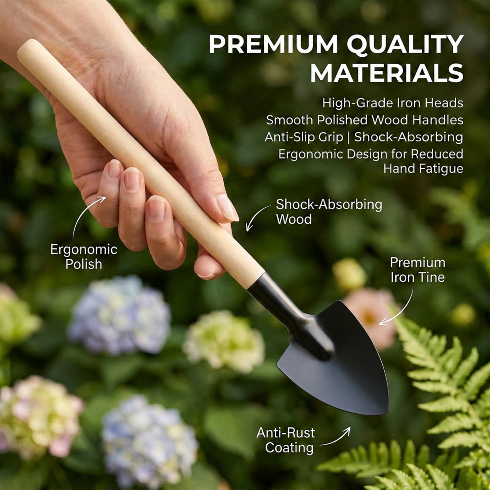 Mini Gardening Tool Set Wood Handle Iron Shovel Rake Trowel For Succulent Bonsai Precision Planter Pot 10 Packs Bulk Supply Zpaxo
