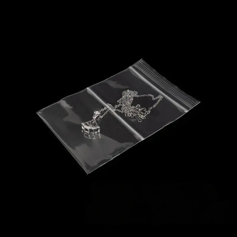 Clear Dual Compartment Ziplock Pouches Secure Jewelry Storage Ideal Zpaxo