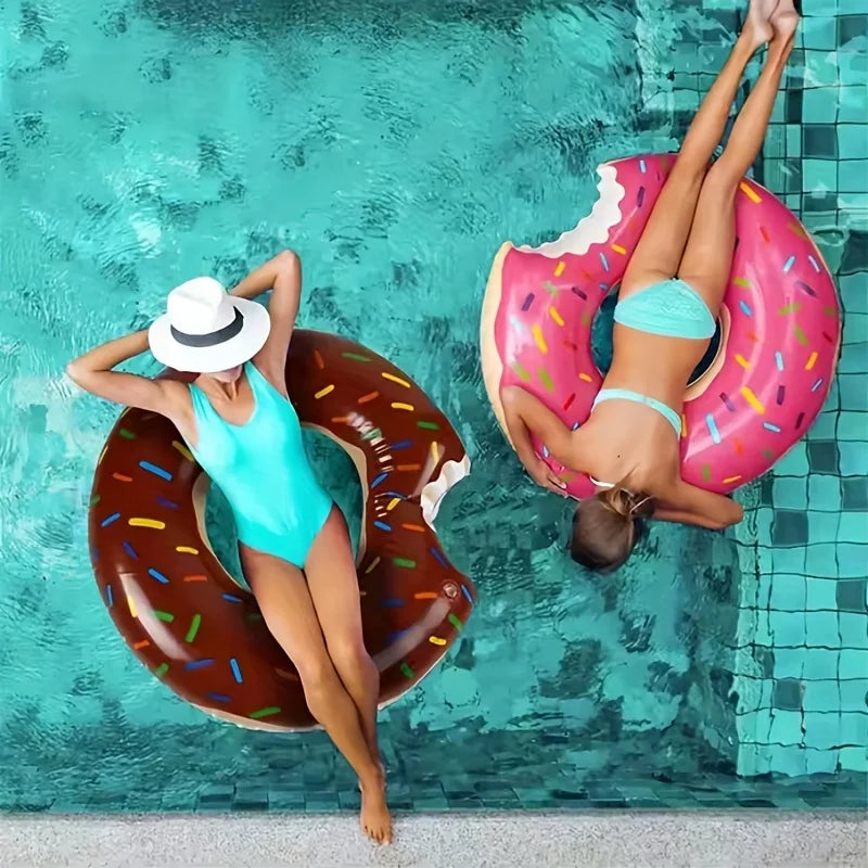 Donut Shaped Inflatable Pool Float Parties Photo Props Outdoor Events
