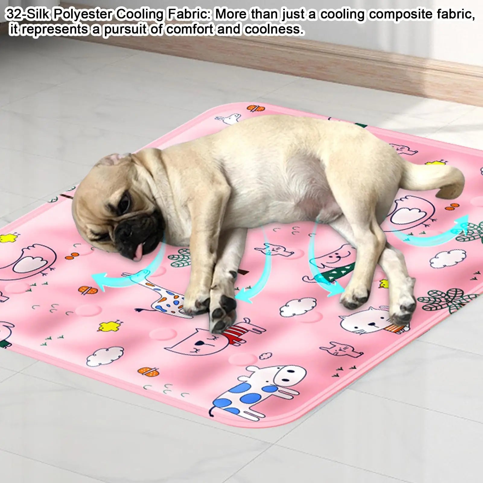 Pet Cooling Mat – Ice Gel Pad for Dogs & Cats | Summer Pet Cooling Mat Zpaxo