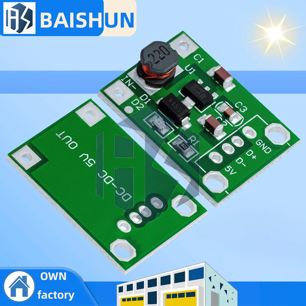 1.5V-5V to 5V DC-DC Boost Module – 600mA 93% High Efficiency Mini Converter for Arduino DIY Zpaxo