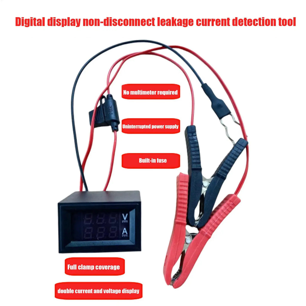 Car Battery Tester Car Battery Leakage Detection Tool Precise Quickly Multi-functional Finder Automotive Circuit Tester Zpaxo
