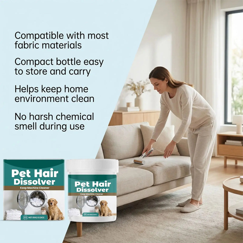 Pet Hair Dissolver Laundry Cleaner Washing Machine Remover Detergent