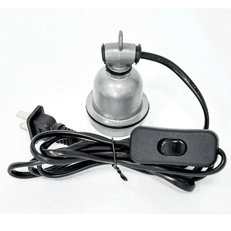 E27 Pet Reptile Heating Lamp Holder Power Cord Control Switch Piglet