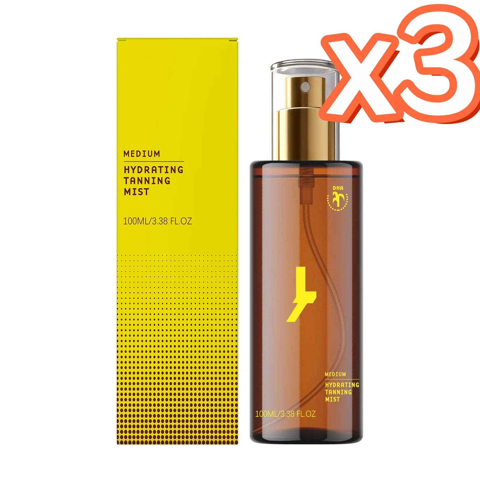 Sunless Self Tanning Essence Spray – Natural Bronze Glow Self Tanning Spray Zpaxo 100ml Boxed x 3PCS