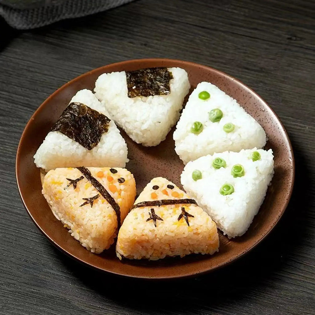 Rice Ball Maker Mold 6-Cavity Japanese Foldable Food Containers