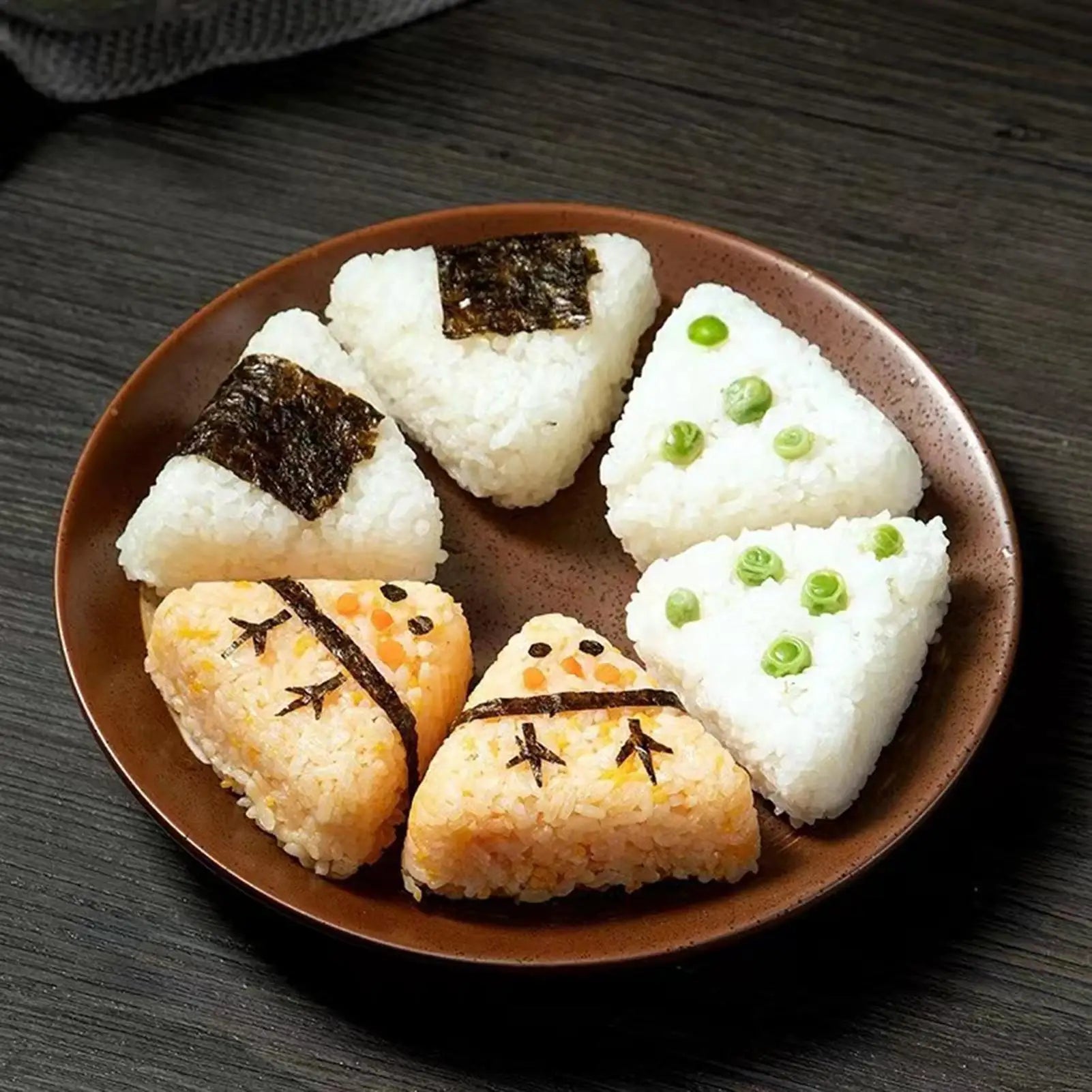 Rice Ball Maker Mold 6-Cavity Japanese Foldable Food Containers