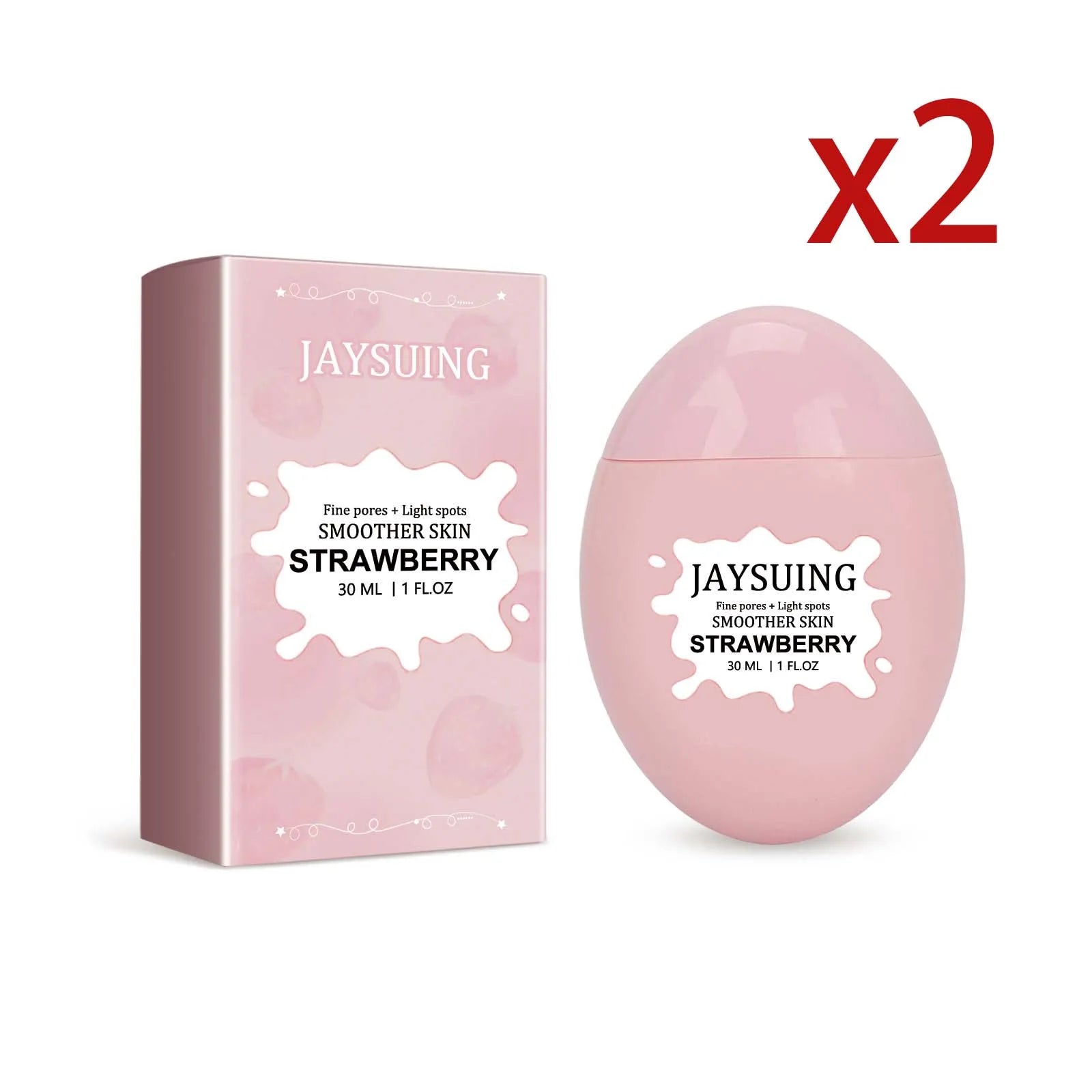 Vitamin C Strawberry Facial Serum – Brighten & Shrink Pores Facial Essence Serum Zpaxo 2x30ml 30ml