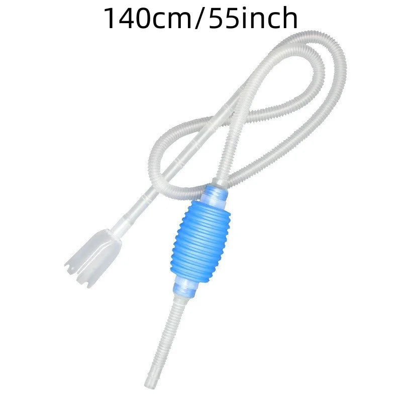 Aquarium Siphon Fish Tank Syphon Vacuum Cleaner Pump Semi-automatic