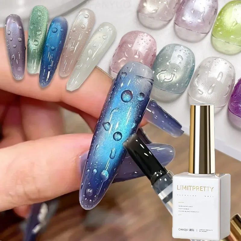 Water Drop Nail Gel 3D Crystal Bubbling No Wipe Coat DIY Dew Effect