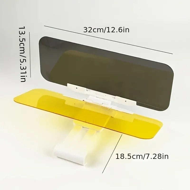 Dual Purpose Car Sun Visor Day Night Anti Glare Extender Driving