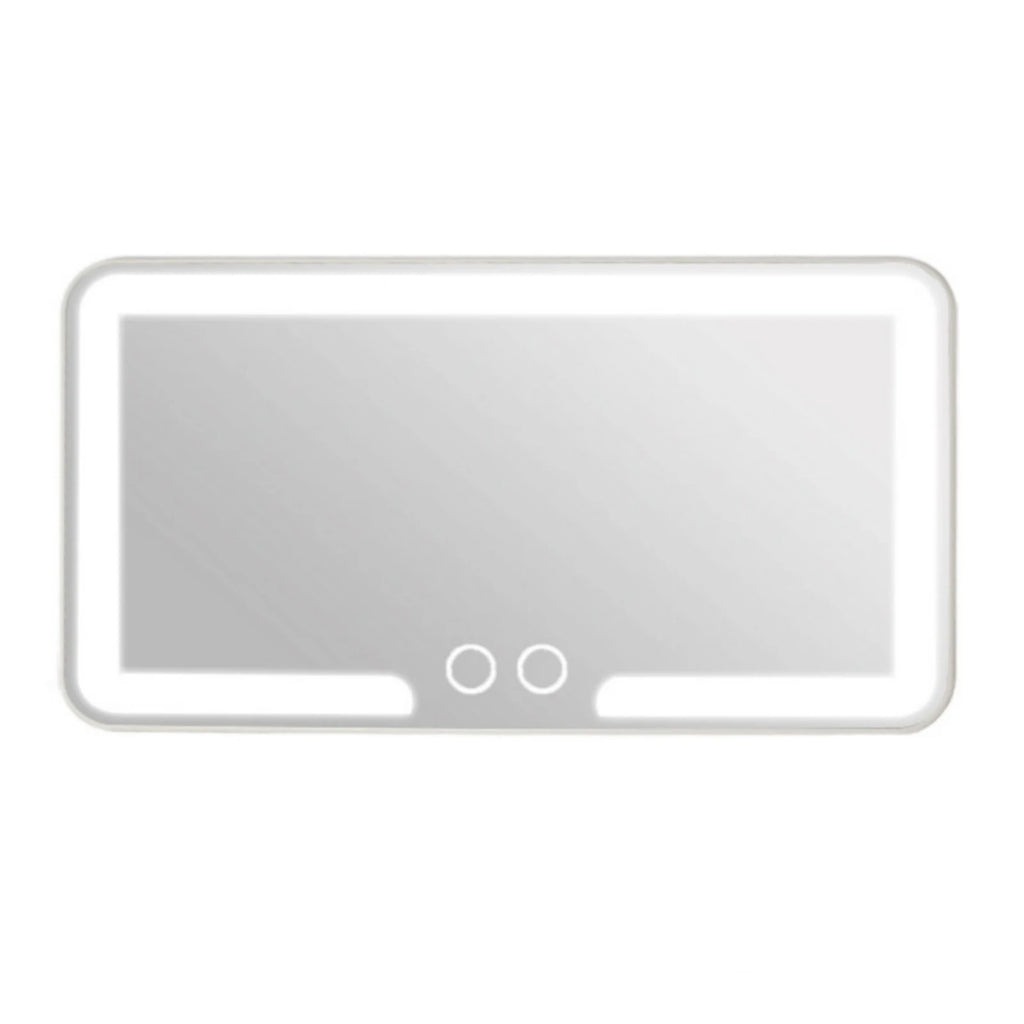 1Pc Vehicle Interior Mirrors Sun Visor Plate LED Vanity Makeup Mirror For Women Rechargeable Fill Light Universal Vanity Mirror