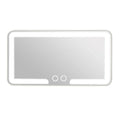 1Pc Vehicle Interior Mirrors Sun Visor Plate LED Vanity Makeup Mirror For Women Rechargeable Fill Light Universal Vanity Mirror
