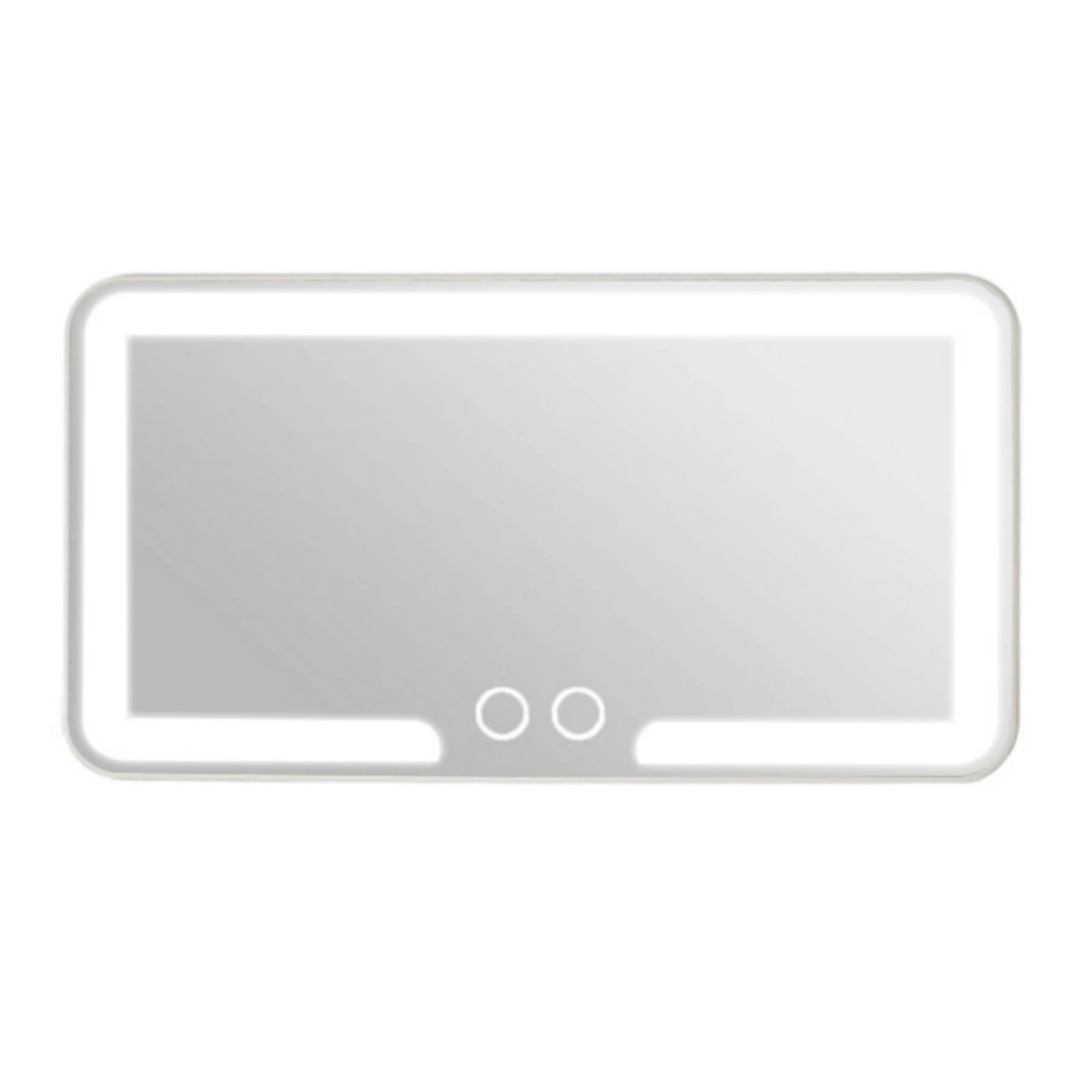 1Pc Vehicle Interior Mirrors Sun Visor Plate LED Vanity Makeup Mirror For Women Rechargeable Fill Light Universal Vanity Mirror