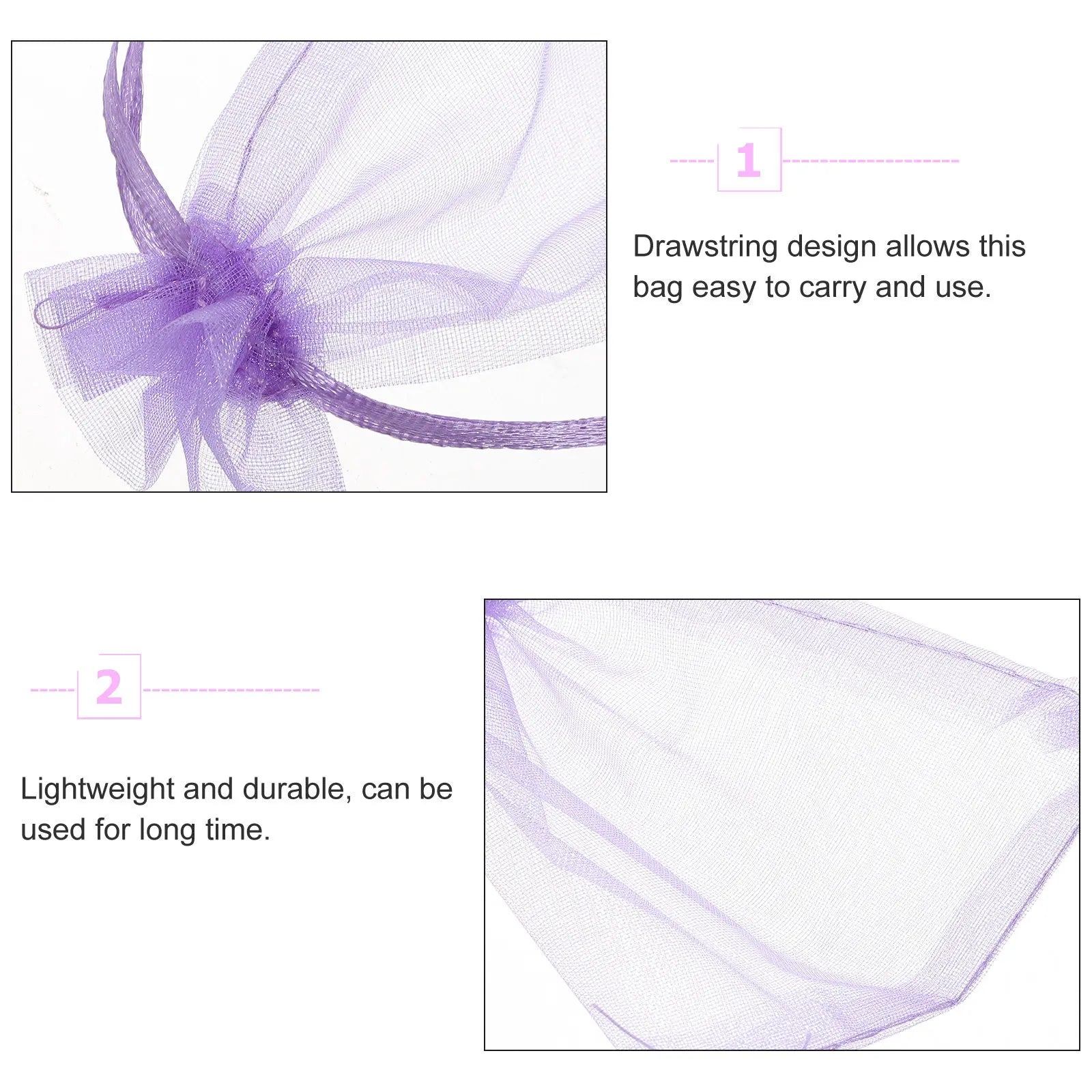 Small Drawstring Pouch Organza Bags Sachet Empty Jewelry Packaging