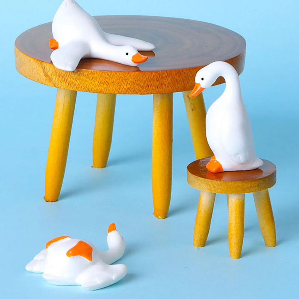 Dashboard Figurines 6 Geese Car Interior Statue Decor Desktop