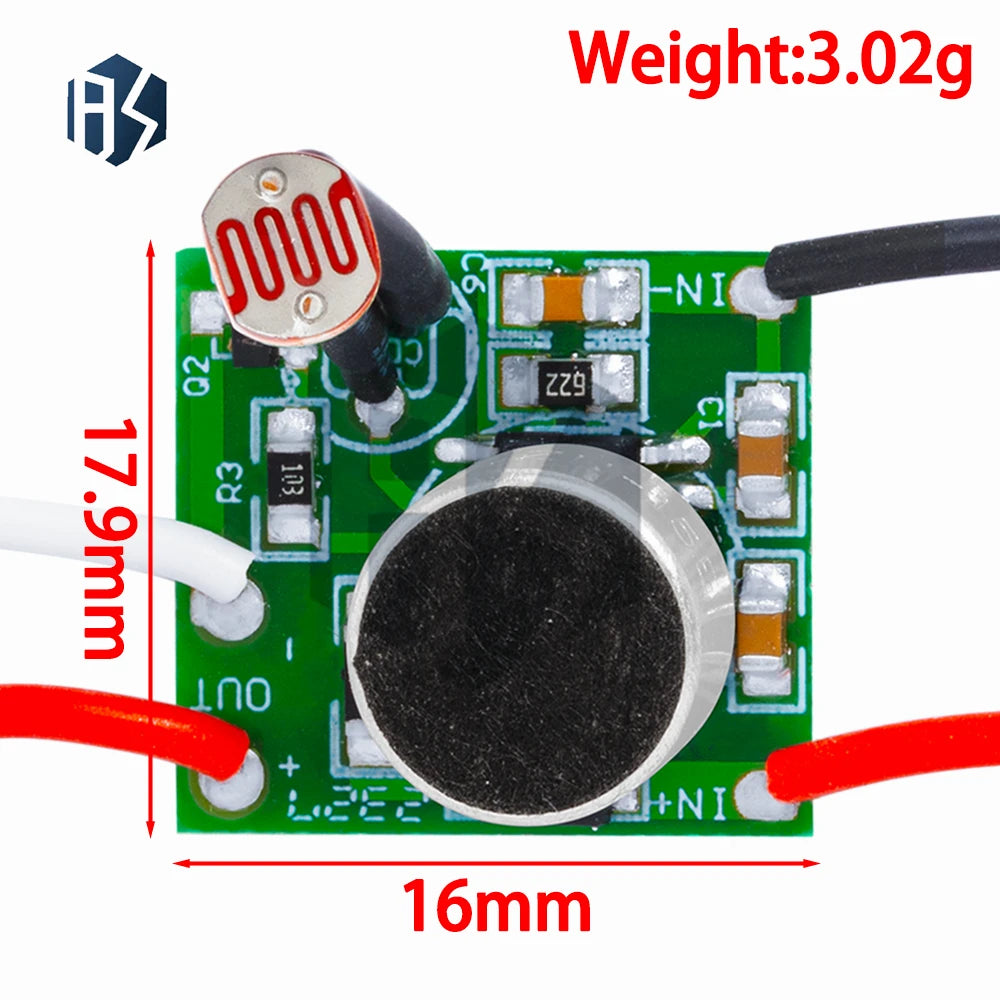 3~30V Sound Light Sensor Switch Module, 5V-24V Voice & Photosensitive Controller for DIY LED Driving Zpaxo