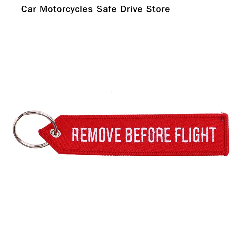 REMOVE BEFORE FLIGHT Keychain Pilot Key Chain Motorcycles Cars Zpaxo