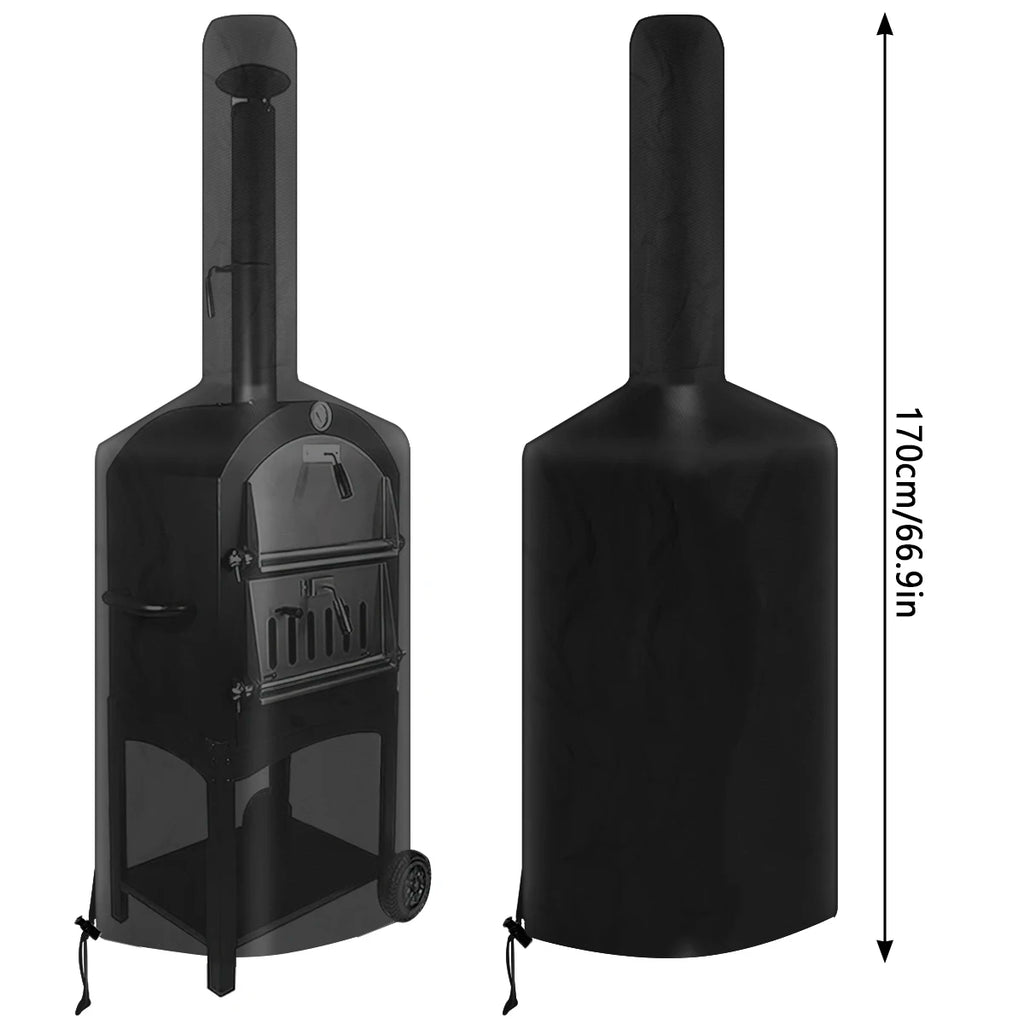 Dustproof Pizza Oven Cover Waterproof Oxford Cloth Grill Cover Resistant Outdoor Camping Pizza Stove 66.9 x 25.5 x 21.6In Garden Zpaxo