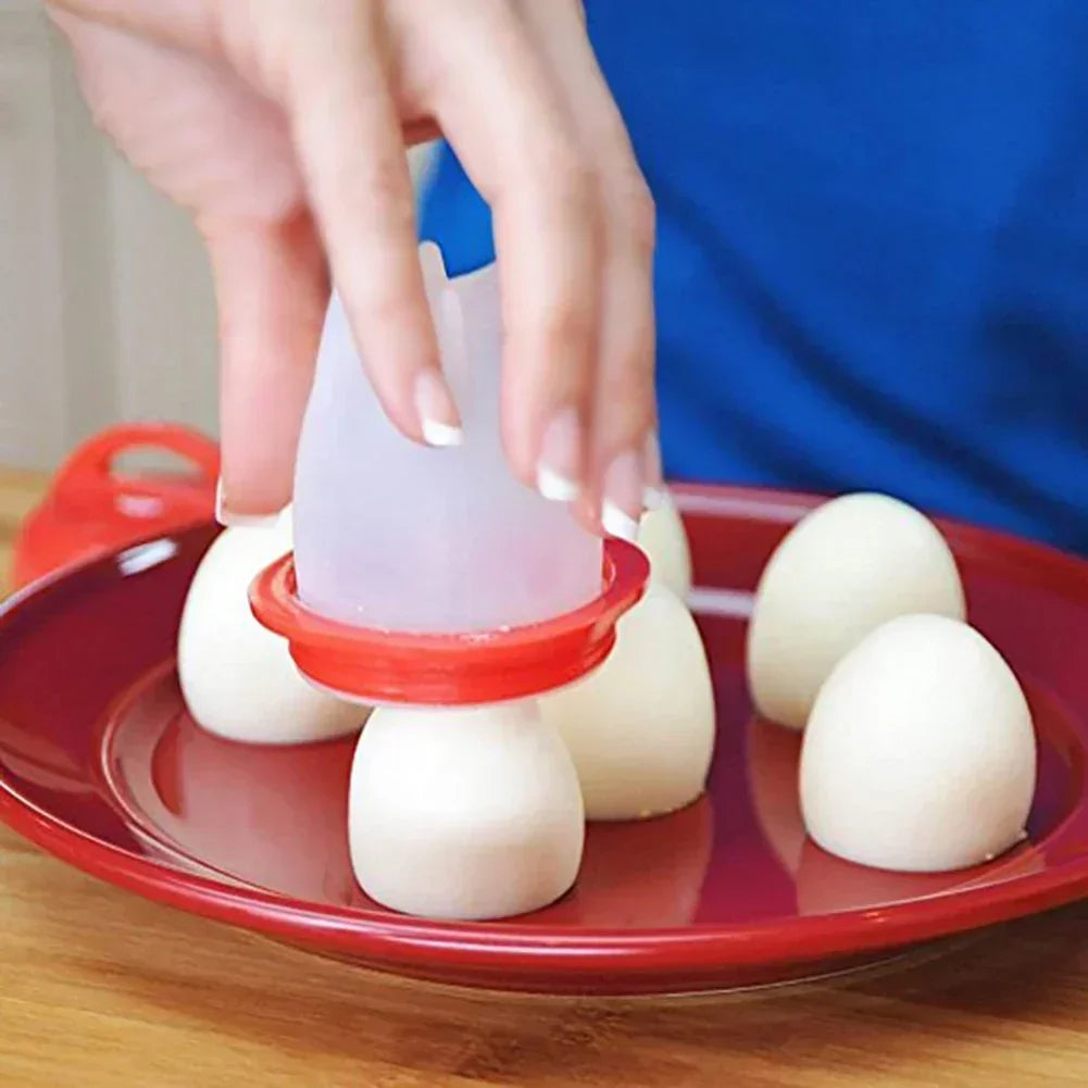 1/6Pcs Mini Egg Poachers Cooker Silicone Non-Stick Egg Boiler Cookers Pack Boiled Eggs Mold Cups Steamer Kitchen Gadgets Tools Zpaxo