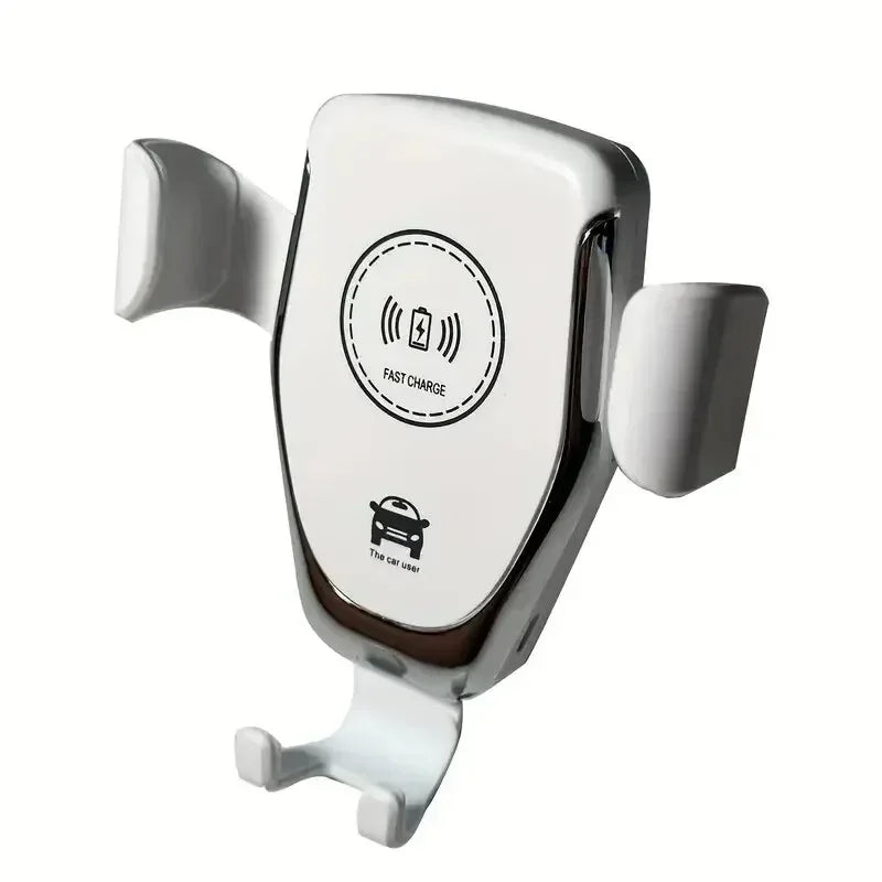 30W Fast Wireless Car Charger Mobile Phone Holder Gravity Induction Car Air Vent Phone Holder Stand For iPhone Samsung Xiaomi Zpaxo WHITE