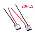 USB Type-c 2Pin Soldered Female Base Wire Typec 3A Current Socket C
