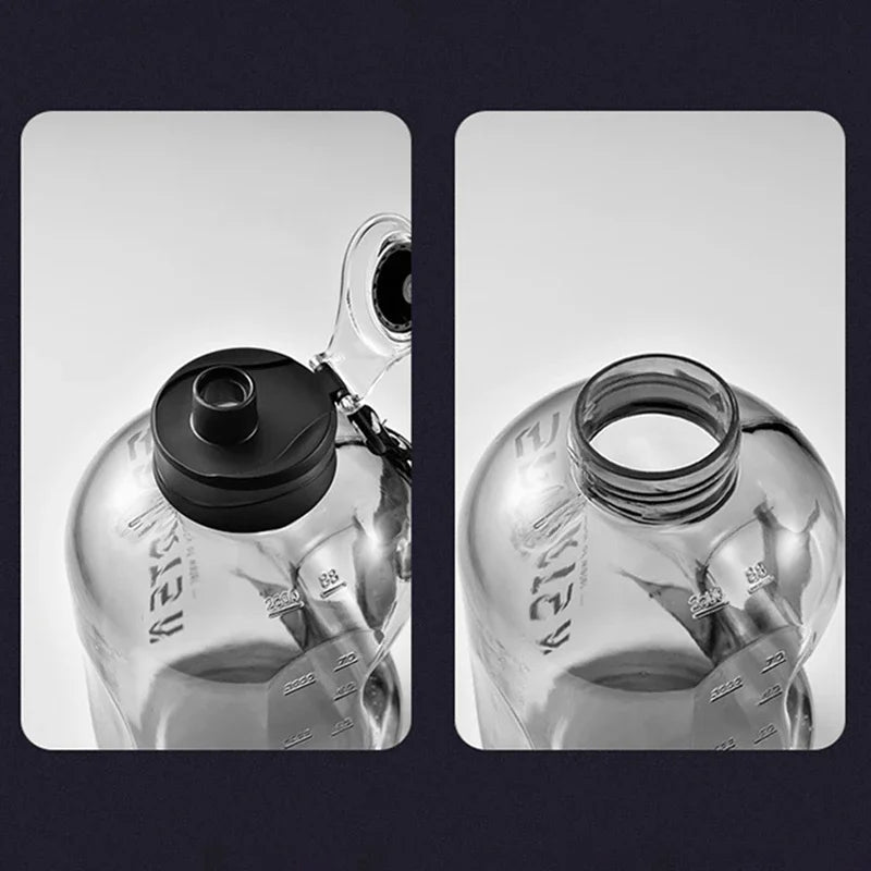 Large Capacity 2 Liter Water Bottle Sports Gym Kettle Camping Travel