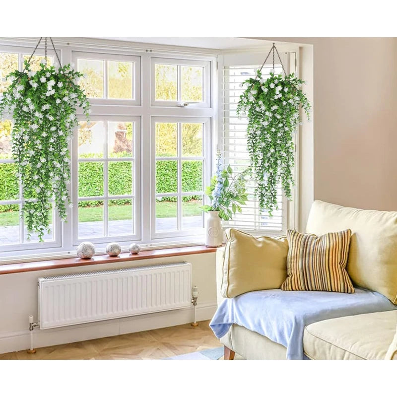 3-Pack Artificial Eucalyptus Garland – Faux Hanging Vine