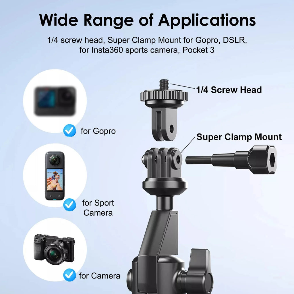 Motorcycle Bicycle Holder 360 Rotating Handlebar Mount Bracket